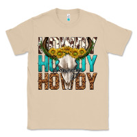 Mushroom howdy howdy howdy western bull skull Classic Tee - texasbilliewilder