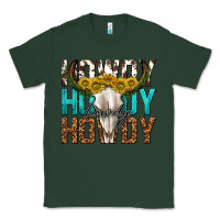 Sports Green howdy howdy howdy western bull skull Classic Tee - texasbilliewilder