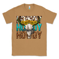 Toasted Coconut howdy howdy howdy western bull skull Classic Tee - texasbilliewilder