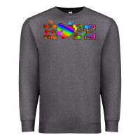 Charcoal Heather lgbtq heart and hope Premium Sweatshirt - HRA Design Shop