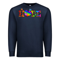 Navy lgbtq heart and hope Premium Sweatshirt - HRA Design Shop