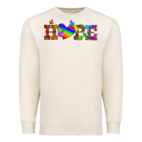 Sandshell lgbtq heart and hope Premium Sweatshirt - HRA Design Shop