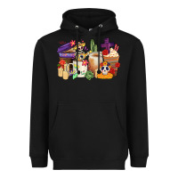 Black mexican dia de los muertos coffee cups Heavyweight Hoodie - CTS Tumbler Store
