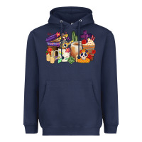 Mexican Dia De Los Muertos Coffee Cups Heavyweight Hoodie | Teevron