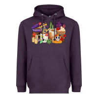 Plum mexican dia de los muertos coffee cups Heavyweight Hoodie - CTS Tumbler Store