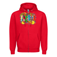 Red taco fiesta Zipper Hoodie - Zillion Design Studio