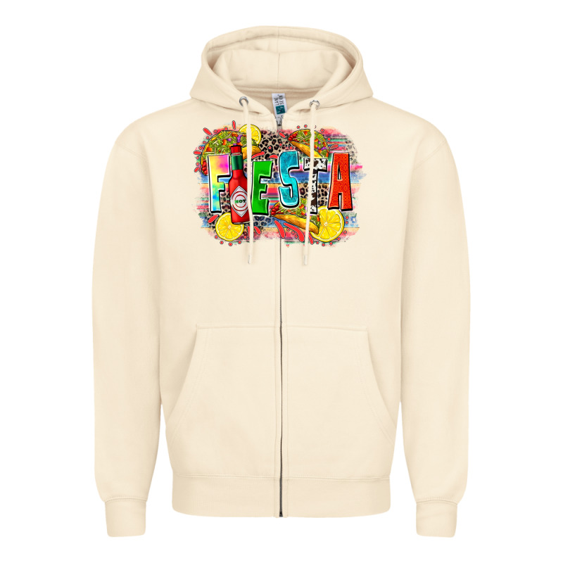 Taco Fiesta Zipper Hoodie by Zillion Design Studio | Teevron