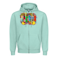 Seafoam taco fiesta Zipper Hoodie - Zillion Design Studio