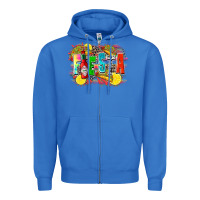 True Royal taco fiesta Zipper Hoodie - Zillion Design Studio