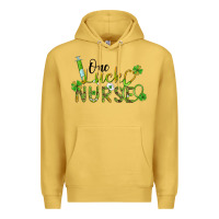 Antique Gold one lucky nurse Premium Hoodie - BarkalooDesign