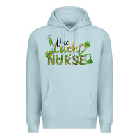 Blue Mist one lucky nurse Premium Hoodie - BarkalooDesign