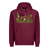 Burgundy one lucky nurse Premium Hoodie - BarkalooDesign