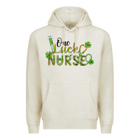Oatmeal Heather one lucky nurse Premium Hoodie - BarkalooDesign