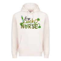 Pale Pink one lucky nurse Premium Hoodie - BarkalooDesign
