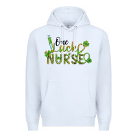 White one lucky nurse Premium Hoodie - BarkalooDesign