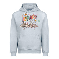 Heather Grey library kid Urban Hoodie - MaliasSmallBusiness