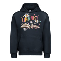Navy library kid Urban Hoodie - MaliasSmallBusiness