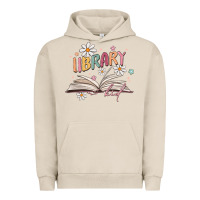 Pigment French Oak library kid Urban Hoodie - MaliasSmallBusiness