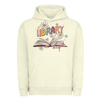Pigment Pistachio library kid Urban Hoodie - MaliasSmallBusiness