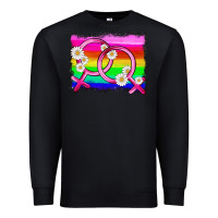Black lgbtq gender lesbian symbol Premium Sweatshirt - HRA Design Shop