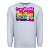 Heather Grey lgbtq gender lesbian symbol Premium Sweatshirt - HRA Design Shop