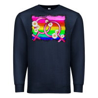 Navy lgbtq gender lesbian symbol Premium Sweatshirt - HRA Design Shop
