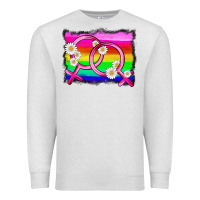 Oatmeal Heather lgbtq gender lesbian symbol Premium Sweatshirt - HRA Design Shop