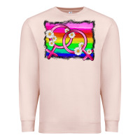 Pale Pink lgbtq gender lesbian symbol Premium Sweatshirt - HRA Design Shop