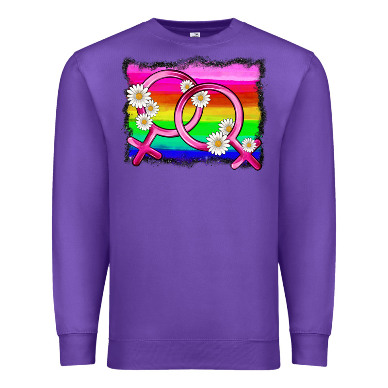 Lgbtq Gender Lesbian Symbol Premium Sweatshirt by HRA Design Shop | Teevron