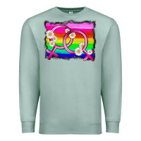 Seafoam lgbtq gender lesbian symbol Premium Sweatshirt - HRA Design Shop