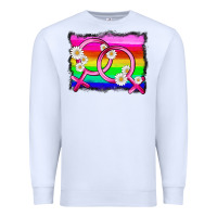 White lgbtq gender lesbian symbol Premium Sweatshirt - HRA Design Shop