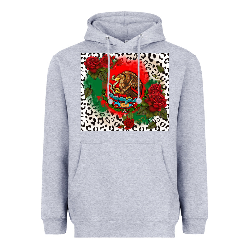 Mexican Flag And Roses Heavyweight Hoodie by CTS Tumbler Store | Teevron