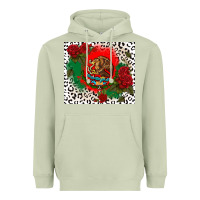 Matcha mexican flag and roses Heavyweight Hoodie - CTS Tumbler Store