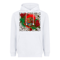 White mexican flag and roses Heavyweight Hoodie - CTS Tumbler Store