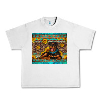 Lunar Rock Rottweiler with western background Urban Heavy Tee - Artiststas