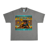 Tornado Rottweiler with western background Urban Heavy Tee - Artiststas