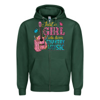 Sports Green just a girl who loves country music Zipper Hoodie - texasbilliewilder