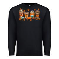Black Fall Coffee Drink Premium Sweatshirt - RacoonDesign