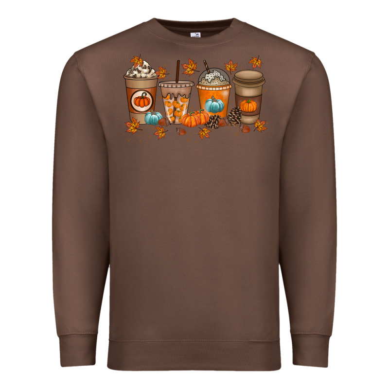 Fall Coffee Drink Premium Sweatshirt by RacoonDesign | Teevron