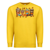 Lemon Fall Coffee Drink Premium Sweatshirt - RacoonDesign