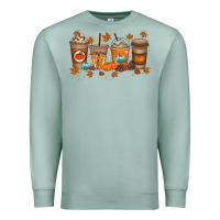 Seafoam Fall Coffee Drink Premium Sweatshirt - RacoonDesign
