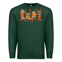 Sports Green Fall Coffee Drink Premium Sweatshirt - RacoonDesign