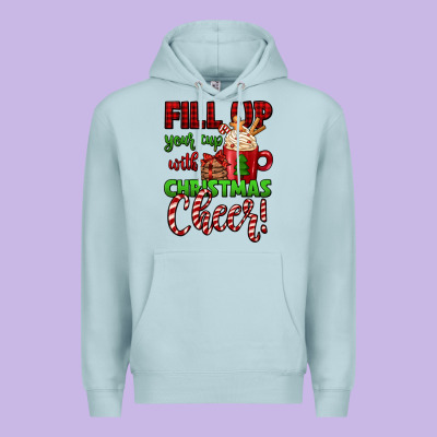 Fill Up Your Cup With Christmas Cheer Premium Hoodie Designed By Jasminsmagicworld