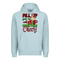 Blue Mist fill up your cup with christmas cheer Premium Hoodie - Jasminsmagicworld