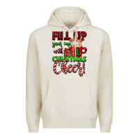 Oatmeal Heather fill up your cup with christmas cheer Premium Hoodie - Jasminsmagicworld
