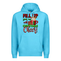 Ocean Blue fill up your cup with christmas cheer Premium Hoodie - Jasminsmagicworld