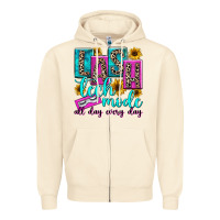 Sandshell lash tech mode all day every day Zipper Hoodie - texasbilliewilder