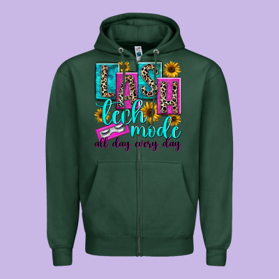 Zipper Hoodie lash tech mode all day every day