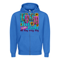 True Royal lash tech mode all day every day Zipper Hoodie - texasbilliewilder