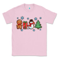 Bubblegum Pink christmas gingerbread cookies Classic Tee - Zillion Design Studio